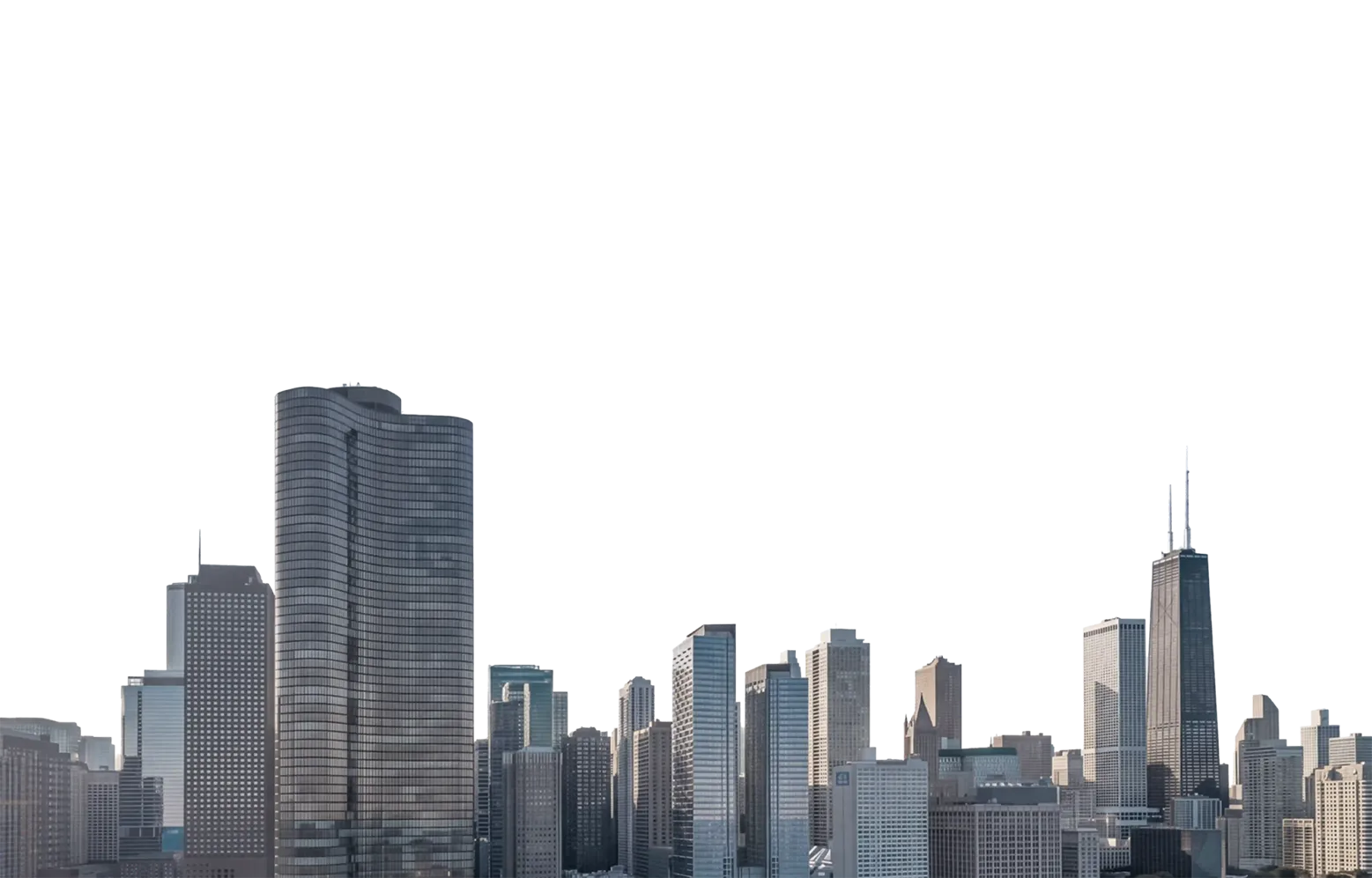 Stadtsilhouette Hintergrund für 3D Visualisierung
